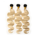 Body Wave Human Hair #1b613 Blonde Bundles