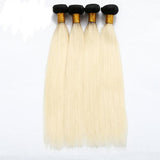 Straight Human Hair #1b613 Blonde Bundles