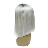 Bob Style Wig #grey 13x4 Frontal Lace Wig