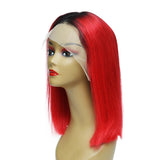 Bob Style Wig #Red 13x4 Frontal Lace Wig