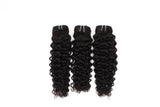 Italy Curly Virgin Human Hair Natural Black Bundles