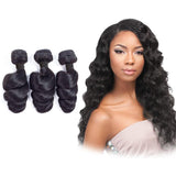 Bundle Deals Loose Wave Virgin Human Hair Natural Black