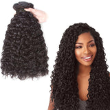 Bundle Deals Natural Curly Virgin Human Hair Natural Black