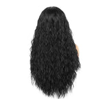 Water Wave Glueless Headband Wig Naturlal Black 180% Density