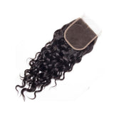 Bundle Deals With Closure Natural Curly Virgin Human Hair Natural Black